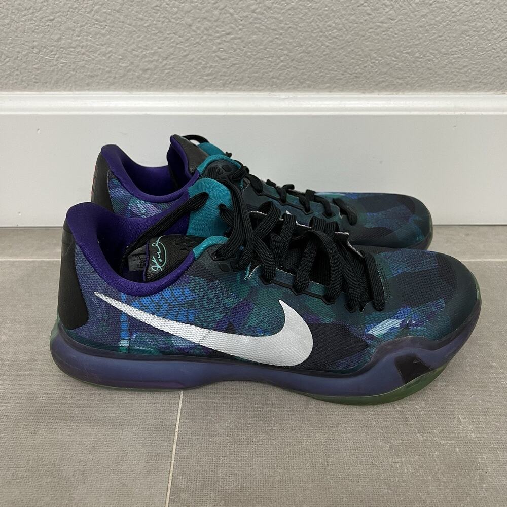 Nike Kobe 10 Men’s Size 11 Purple Overcome Athletic Shoes Basketball 705317-305